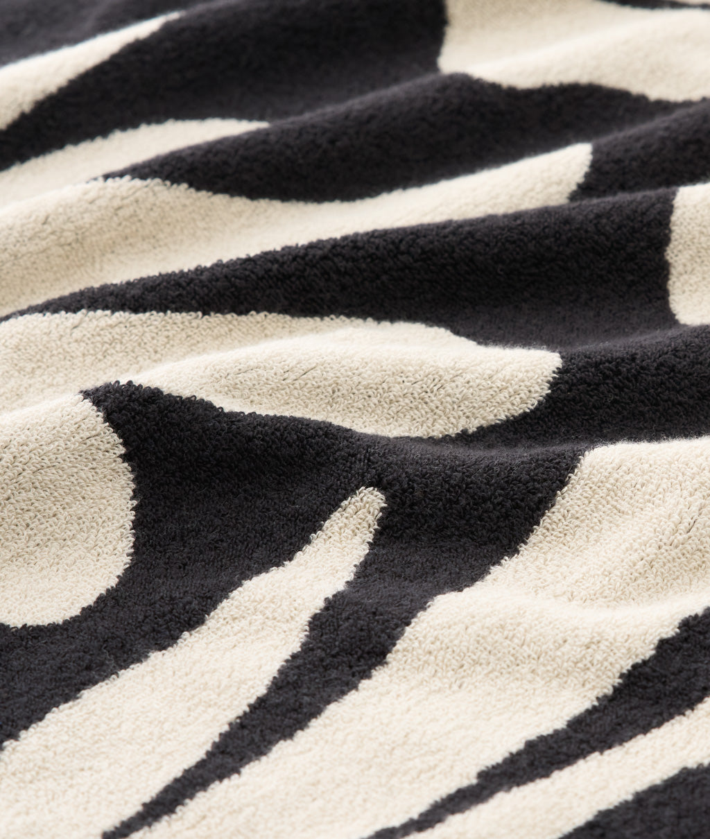 AMBIENT / BATH TOWEL / Botanical / CHARCOAL×CREAM