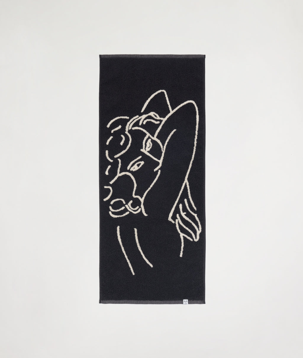 FACE TOWEL / Henri Matisse CHARCOAL×CREAM | ROYAL-PHOENIX OF THE