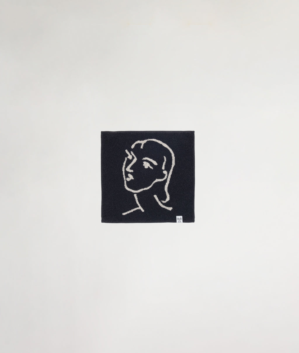 HANDKERCHIEF TOWEL / Henri Matisse CHARCOAL×CREAM | ROYAL-PHOENIX