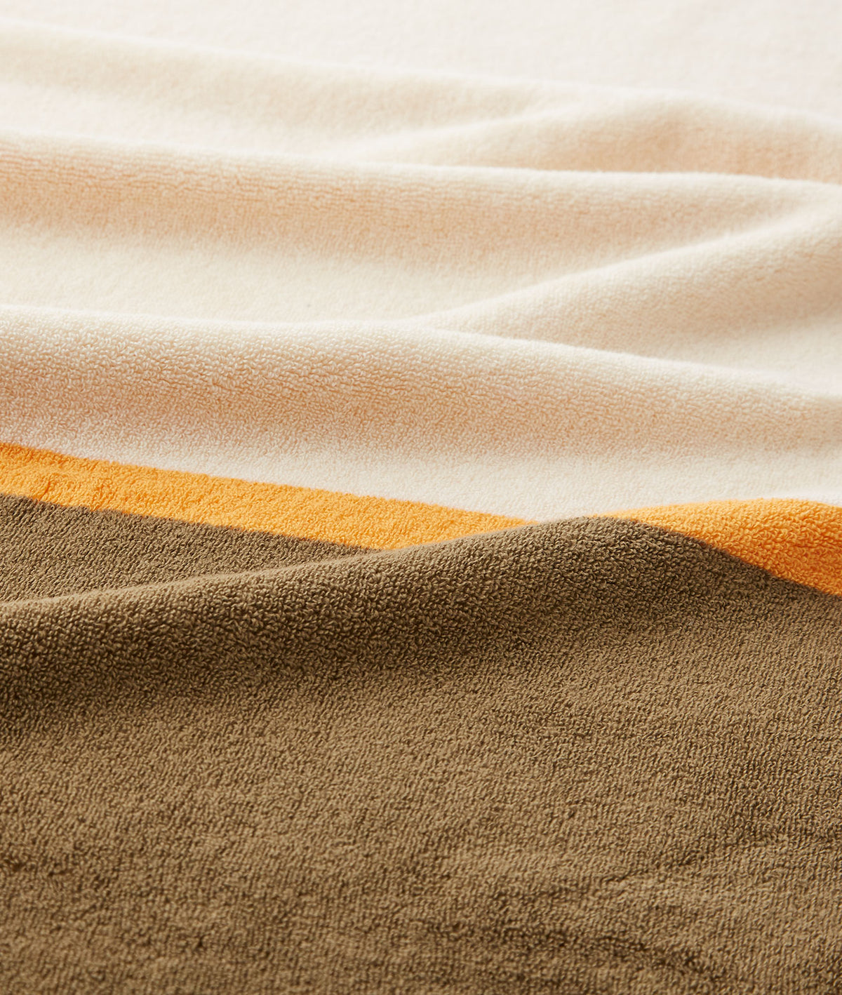 SALON TOWEL BATH SHEET / IVORY × OLIVE