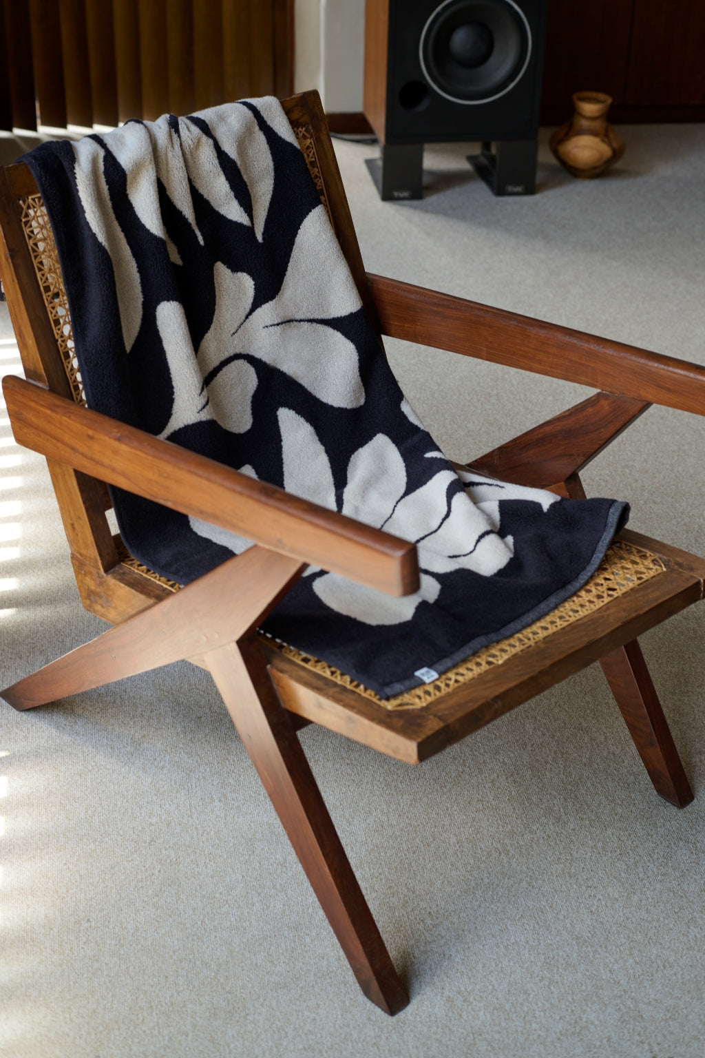 AMBIENT / BATH TOWEL / Botanical / CHARCOAL×CREAM