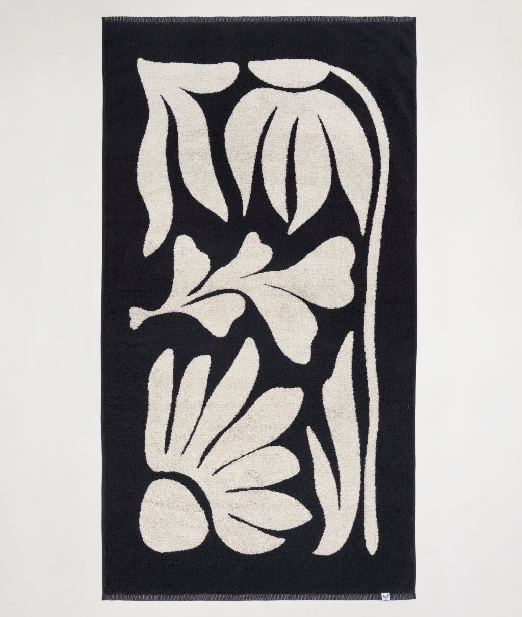 AMBIENT / BATH TOWEL / Botanical / CHARCOAL×CREAM